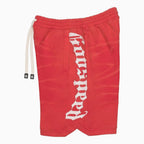 Men's Courtside Red Tie-Dye Shorts