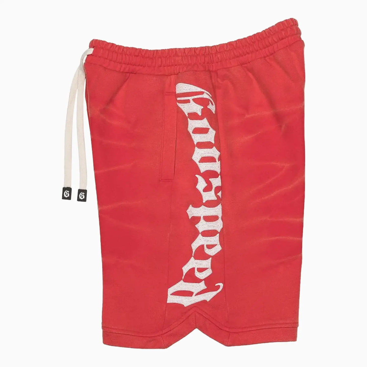 Short tie-dye rouge pour homme