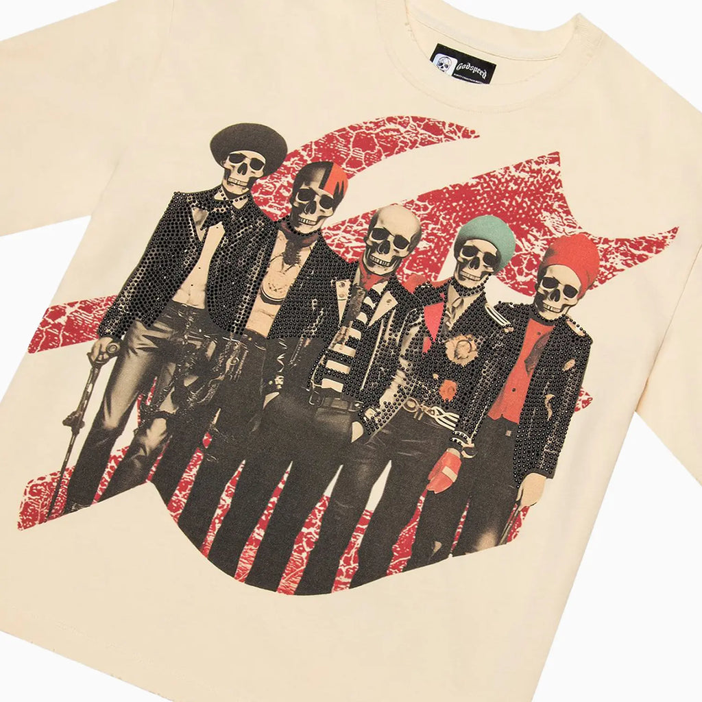 Men's Guitar Heros Studed T-Shirt