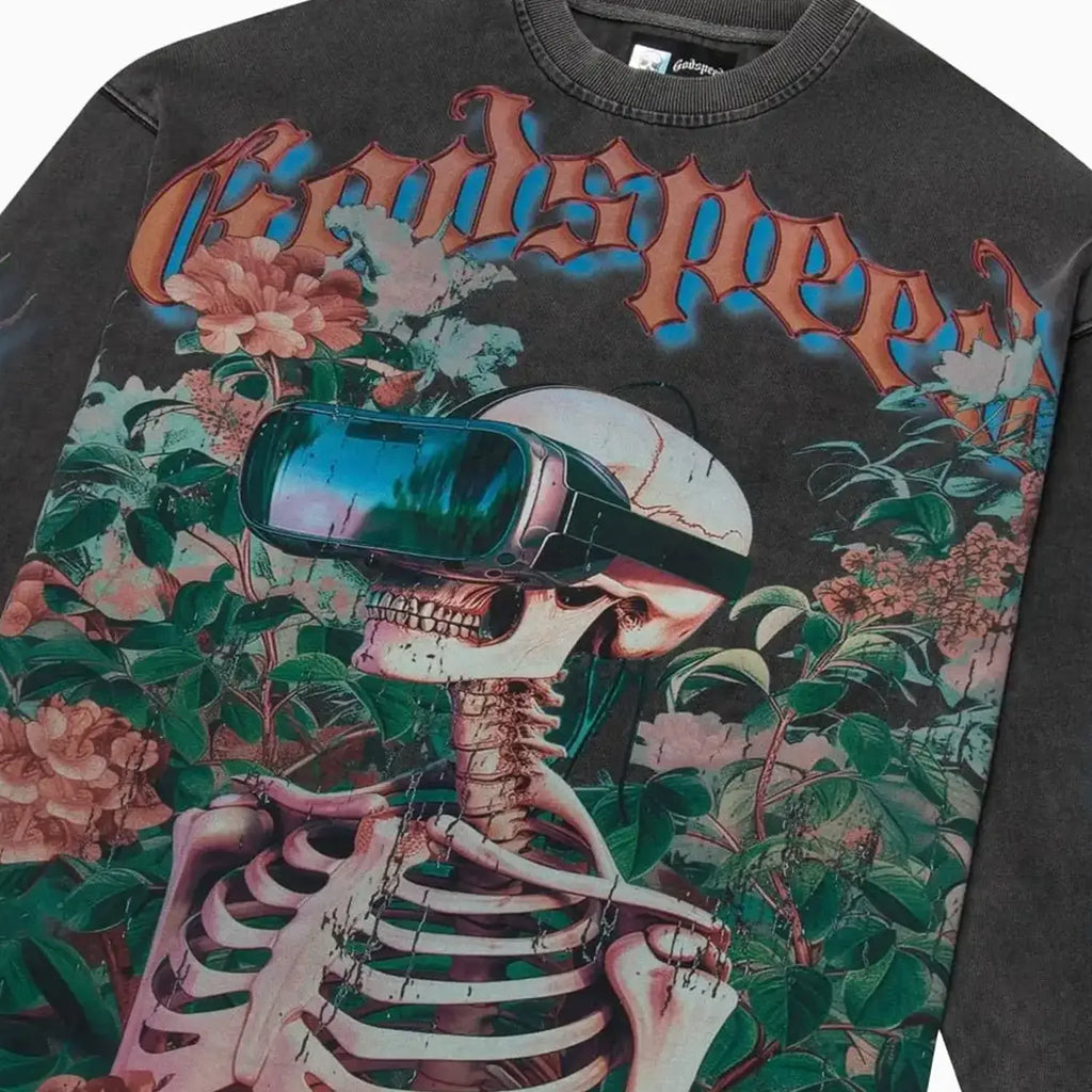 Sudadera de manga larga con estampado floral Vision para hombre