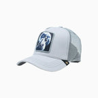 Casquette Trucker Gris Clair Loup Pleine Lune