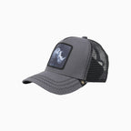 La gorra de camionero de rinoceronte de carbón