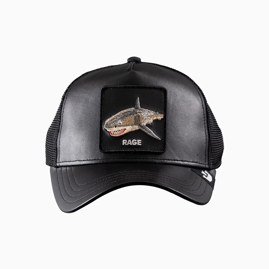 Gorra camionera de cuero RAGE Shark