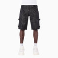 Short à boucle croisée entièrement noir pour homme