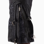 Short à boucle croisée entièrement noir pour homme