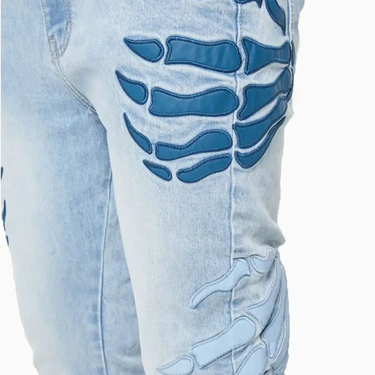 Pantalón vaquero Hell Dragger aguamarina para hombre