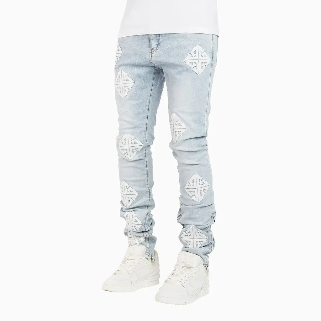Pantalon Icon Denim V2 Aqua Bleu Homme