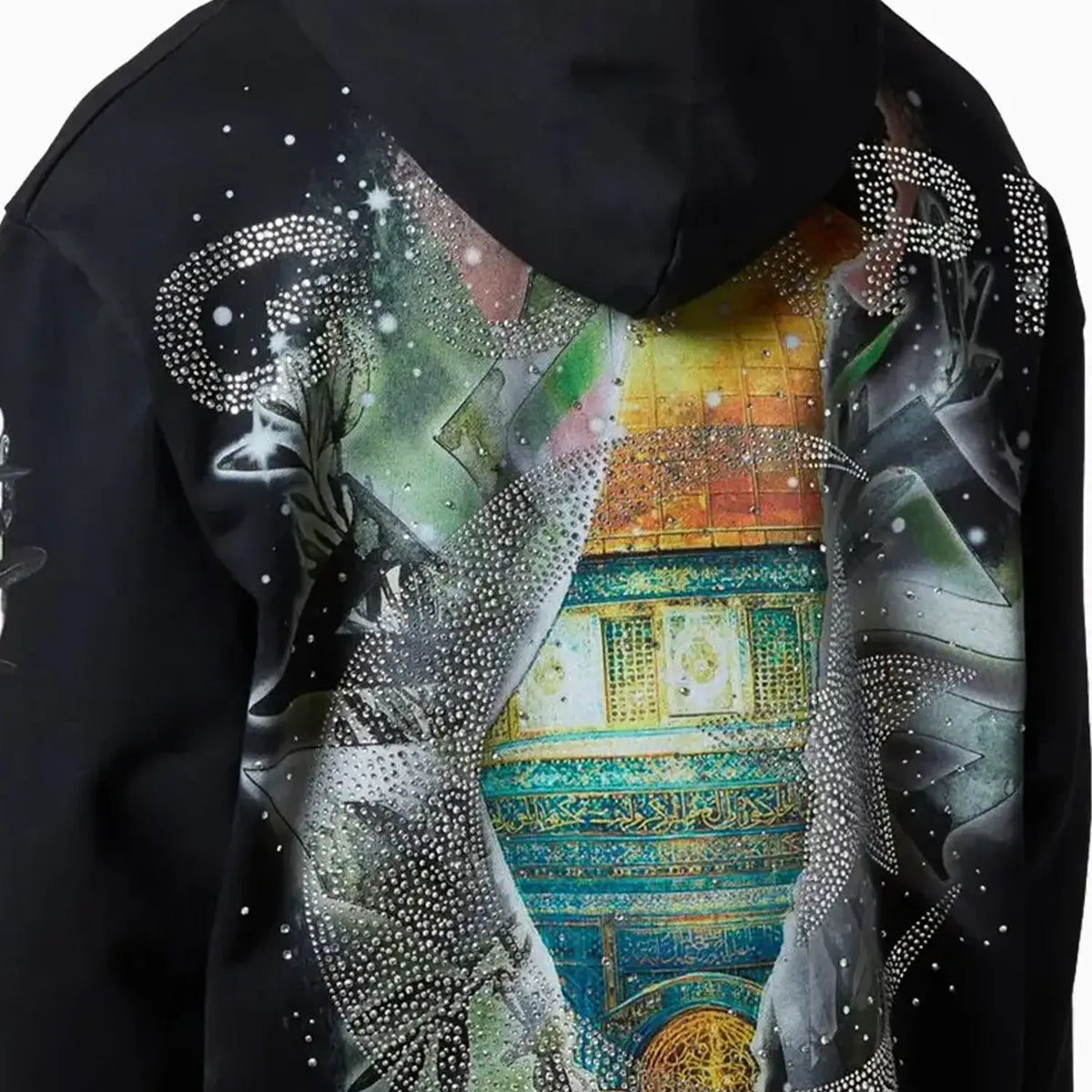 Sudadera negra para hombre "Palestina Libre"