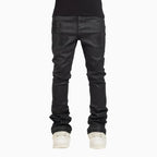 Pantalón de mezclilla negro para hombre con adornos de Icon