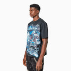 Camiseta de calavera cromada para hombre