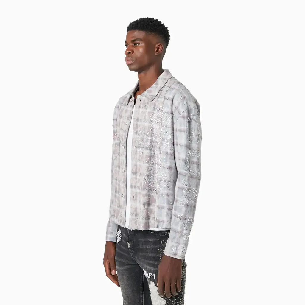 Camisa Franela Hombre Hielo Desgastado