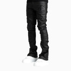 Men's Obsidian Black Icon Stacked Denim Pant