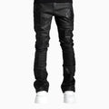 Men's Obsidian Black Icon Stacked Denim Pant