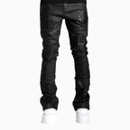 Men's Obsidian Black Icon Stacked Denim Pant