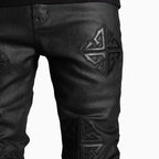 Men's Obsidian Black Icon Stacked Denim Pant