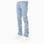 Pantalón de mezclilla araña azul acero para hombre