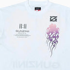 T-shirt teint en pièce effet flammé pour homme