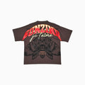 Men's Graphic Moth Print Oversized Streetwear T-Shirt