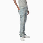 Jean Cargo Délavé Léger pour Homme