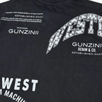 Ensemble de survêtement homme Ride Hard délavé noir avec motif graphique