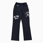 Ensemble de survêtement homme Ride Hard délavé noir avec motif graphique