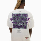 Ensemble coordonné graphique Savage Culture pour homme – Édition blanc cassé
