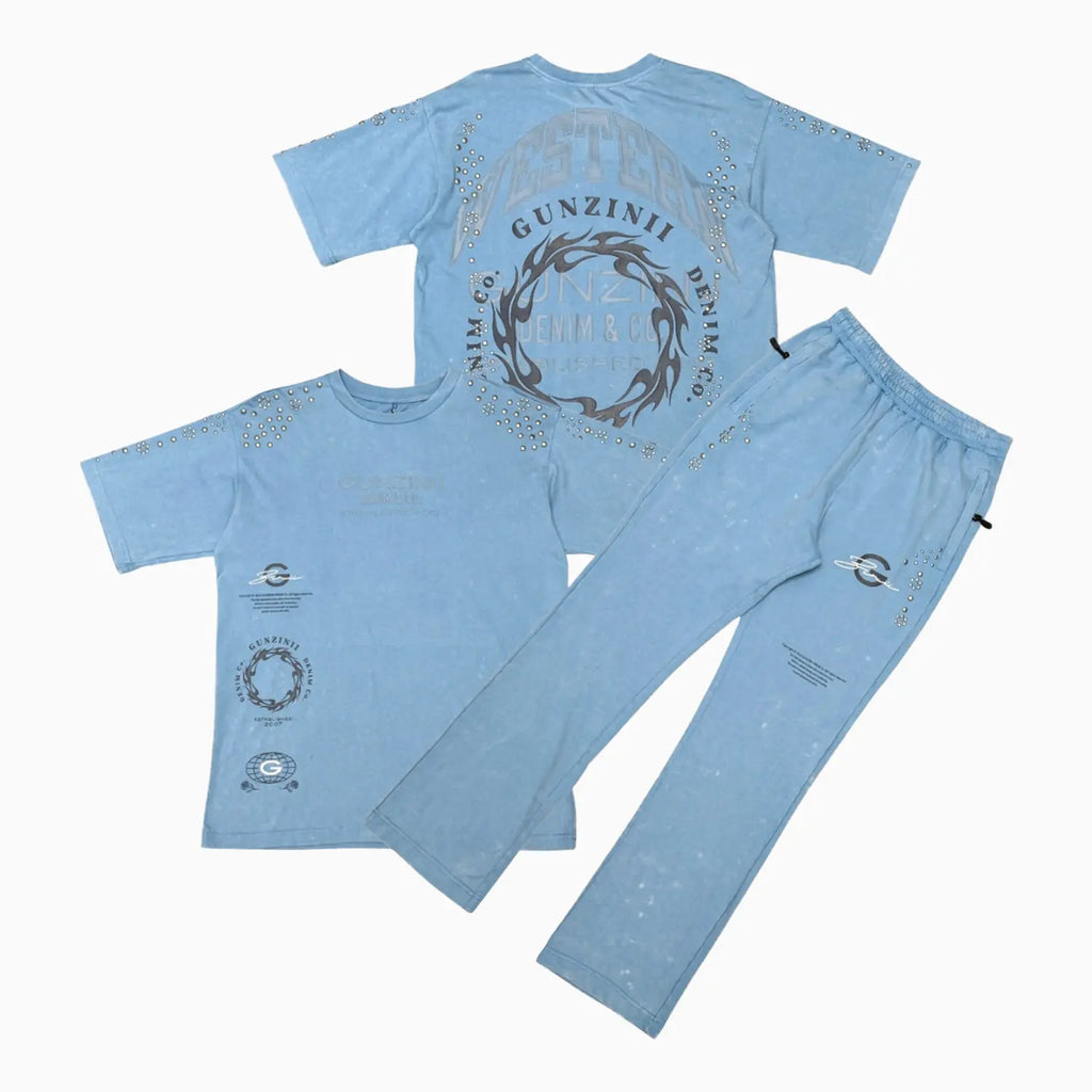 Conjunto de Chándal con Gráfico y Tachuelas para Hombre