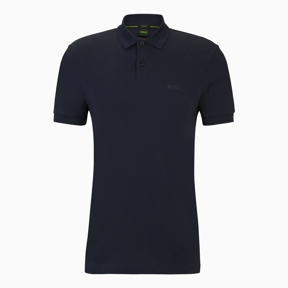 Polo piqué en coton coupe droite pour homme avec logo ton sur ton