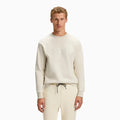 Sweat-shirt homme en coton stretch avec logo en relief
