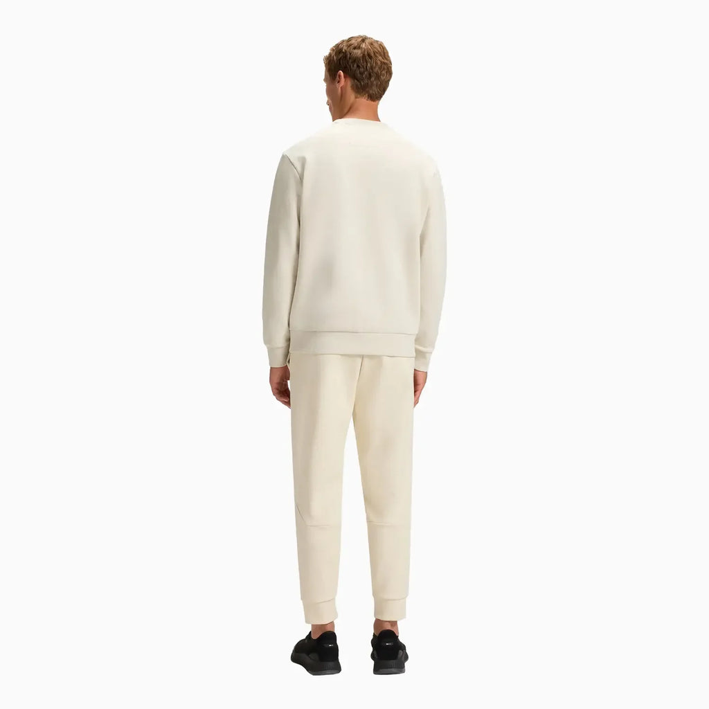 Sweat-shirt homme en coton stretch avec logo en relief