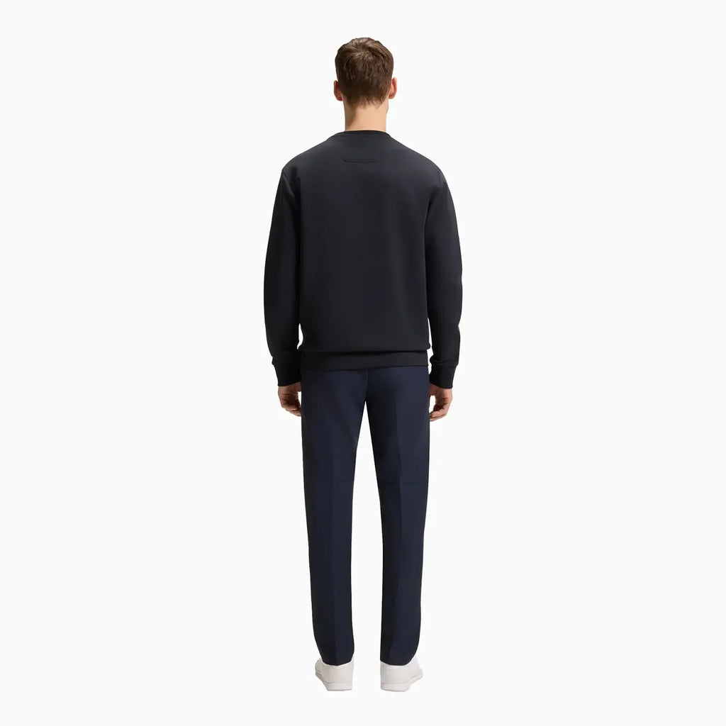 Sweat-shirt homme en coton stretch avec logo en sandwich