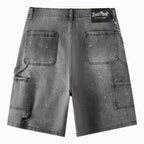 Shorts de travail en jean à double épaisseur pour homme