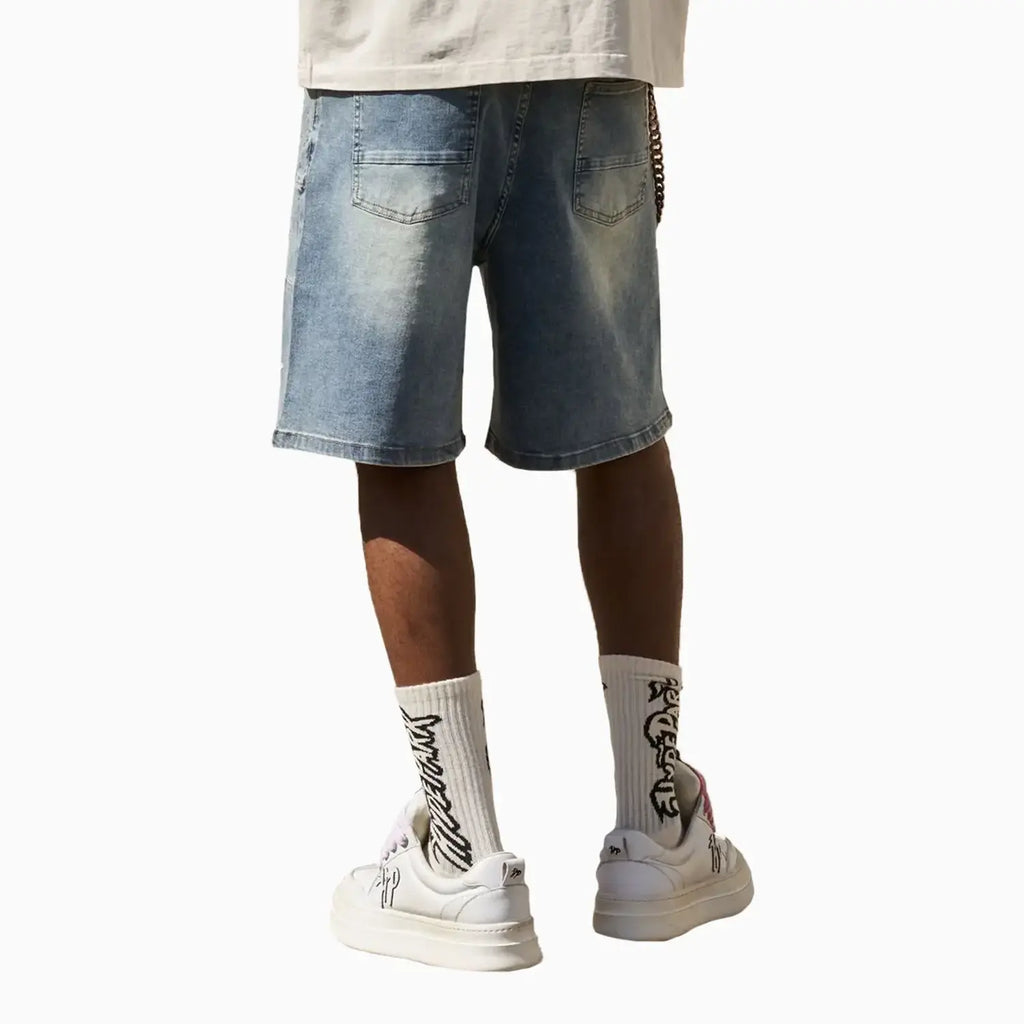 Short en jean pour homme Park Velocity à clous
