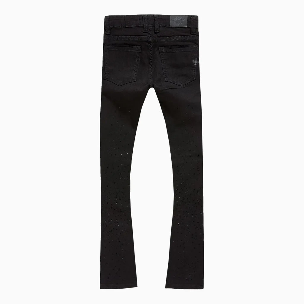 Kid's Super Skinny Stacked Starry Night Denim Pant