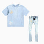 Conjunto de camiseta Kid's Utopia y pantalón de mezclilla Reckoning Stacked