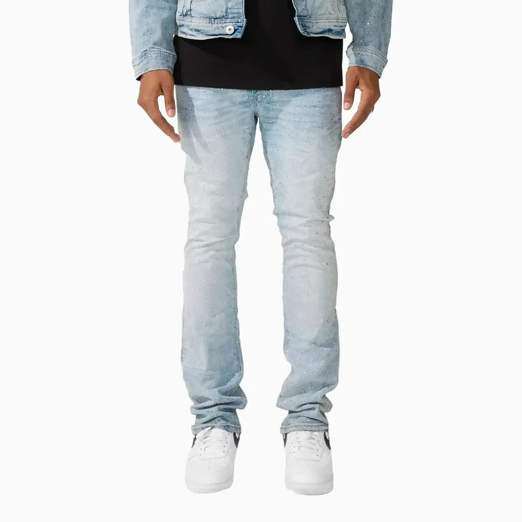 Jean super skinny coupe stacked pour homme