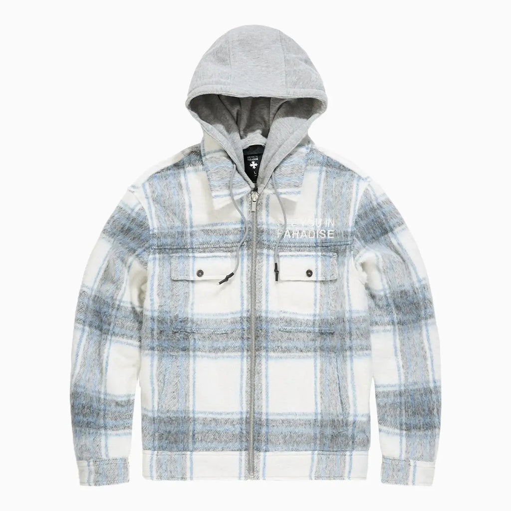 Camisa de Franela con Capucha SYIP para Hombre