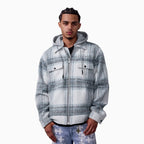 Camisa de Franela con Capucha SYIP para Hombre
