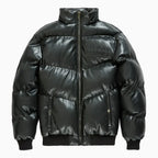 Chaqueta acolchada de PU con relieve SYIP para niños