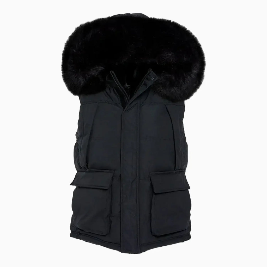 Chaleco Yukon acolchado con forro de piel para hombre