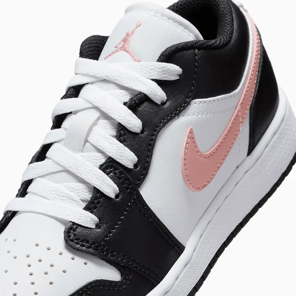 Kid's Air Jordan 1 Low 'Black Rust Pink' Grade School