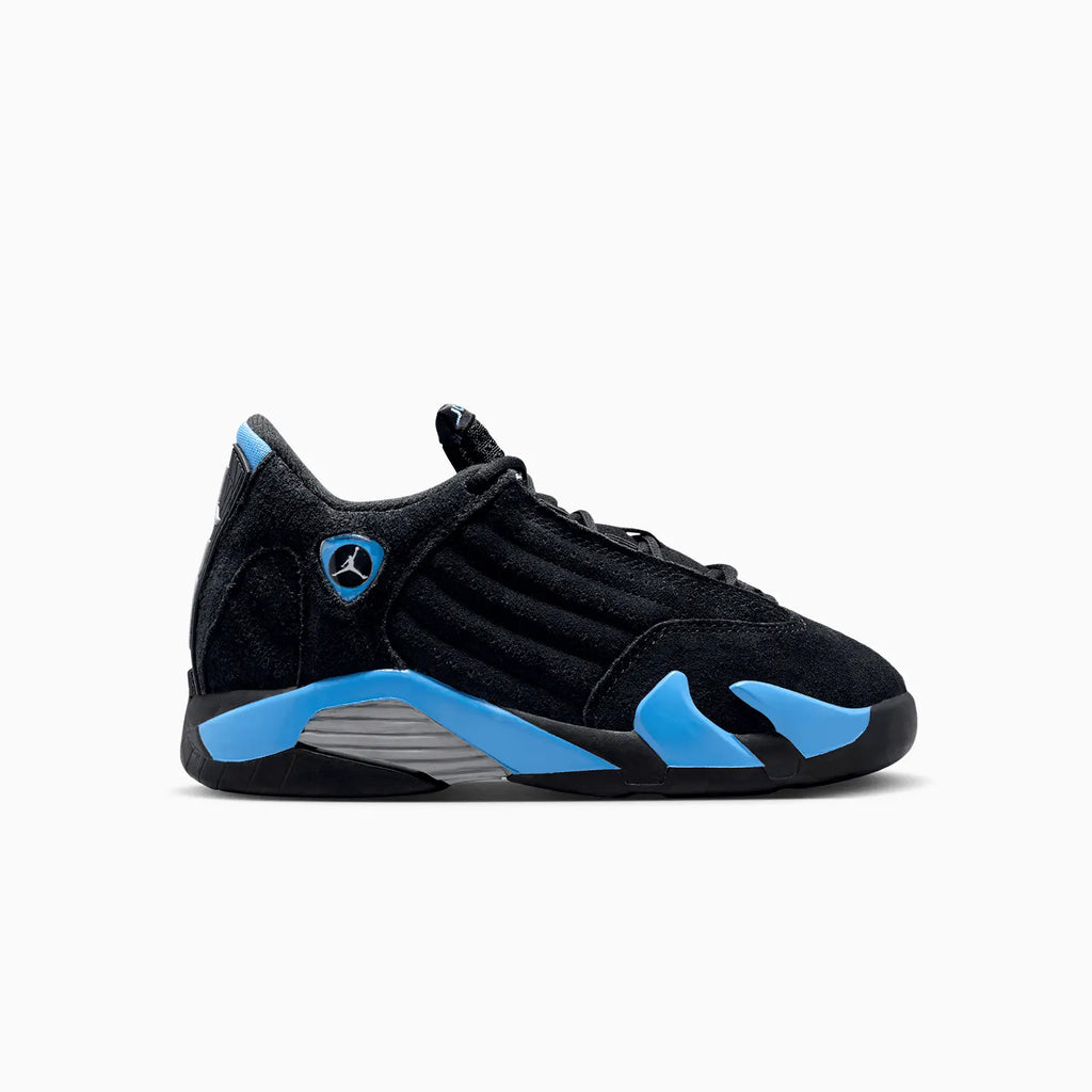 Air Jordan 14 Retro pour enfant « Black University Blue » (école maternelle)