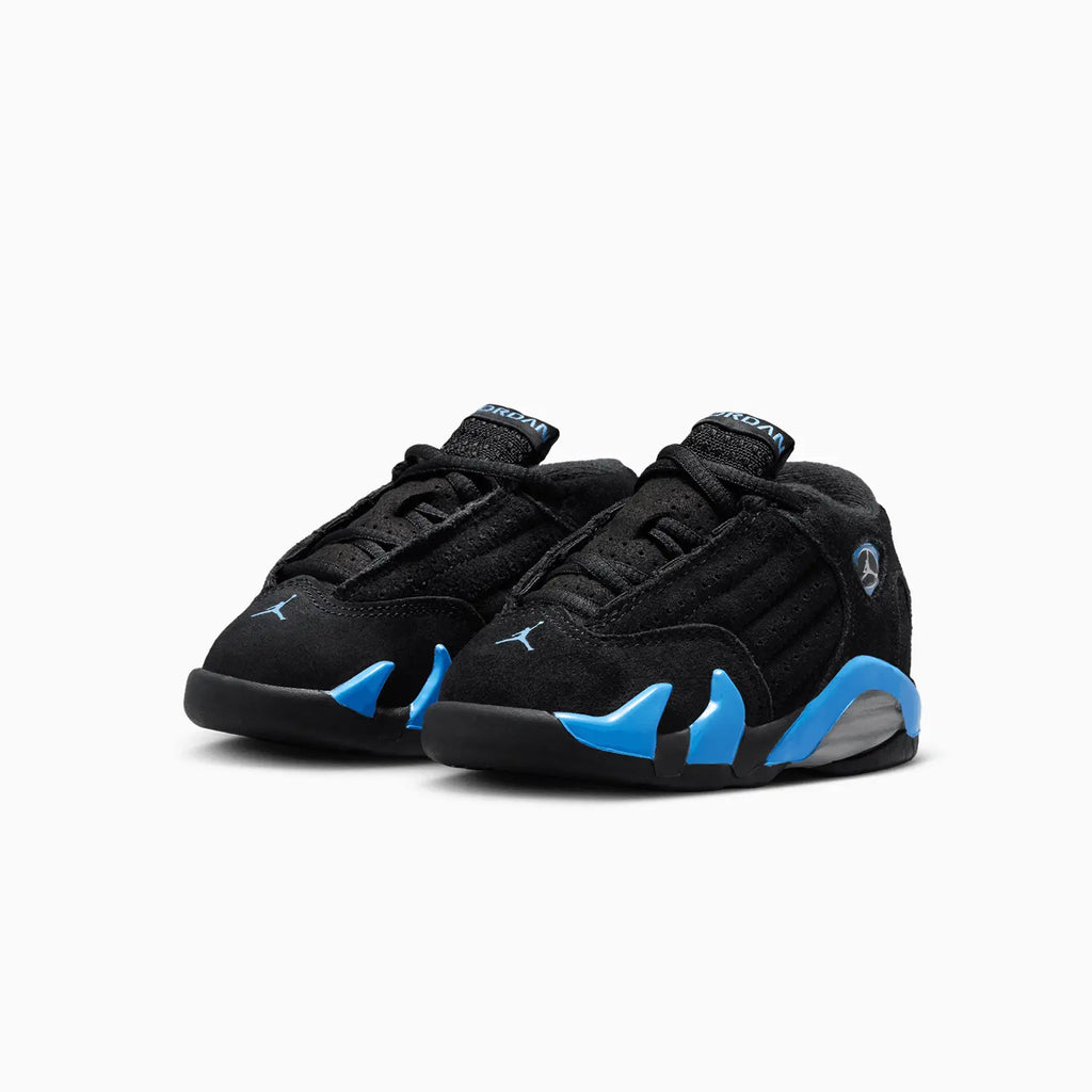 Air Jordan 14 Retro para niño 'Black University Blue' Niños pequeños