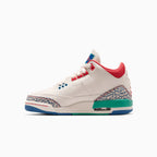 Air Jordan 3 Retro para niños 'Chalk and True Blue' de primaria