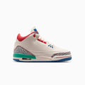 Air Jordan 3 Retro para niños 'Chalk and True Blue' de primaria