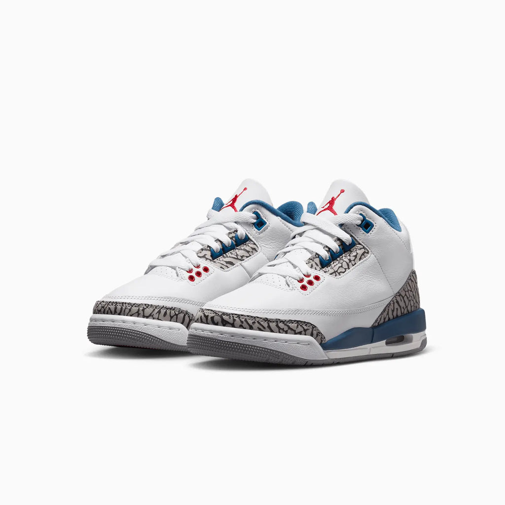 Air Jordan 3 Retro 'True Blue' para niños (Primaria)