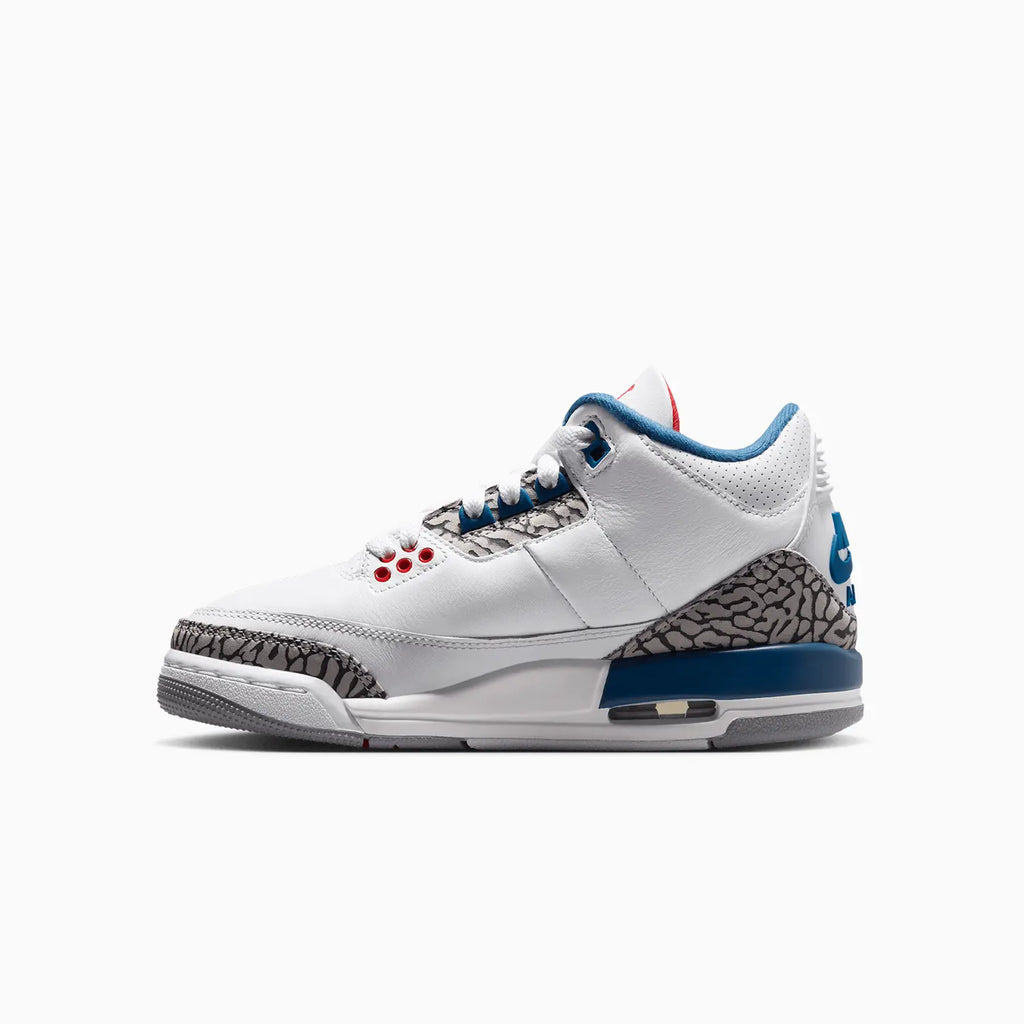 Air Jordan 3 Retro 'True Blue' para niños (Primaria)