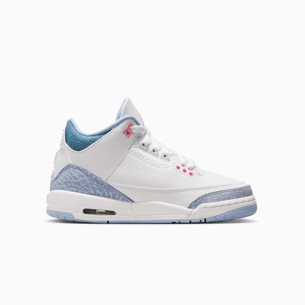 Kid's Air Jordan 3 Retro 'White Cobalt Bliss' Grade School