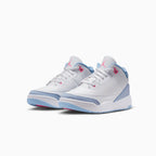 Kid's Air Jordan 3 Retro 'White Cobalt Bliss' Pre School