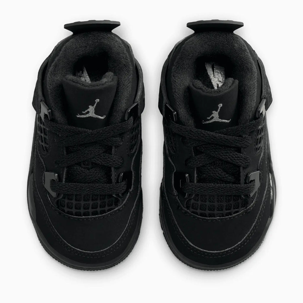 Air Jordan 4 Retro 'Black Cat' para niños pequeños